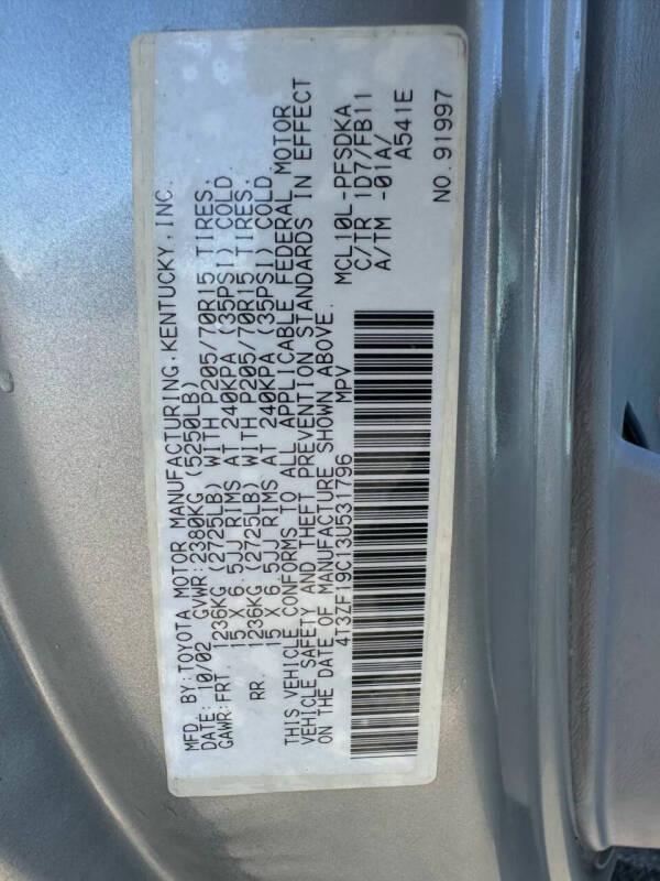 2003 Toyota Sienna CE