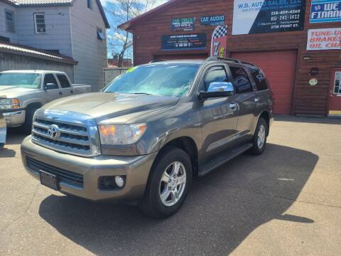 2008 Toyota Sequoia for sale at WB Auto Sales LLC in Barnum MN