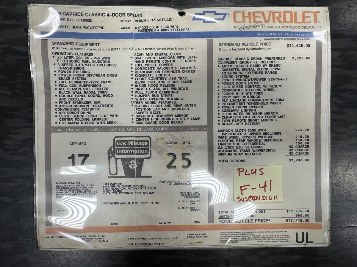 1989 Chevrolet Caprice 60