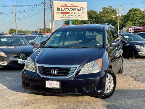 2009 Honda Odyssey for sale at Supreme Auto Sales in Chesapeake VA