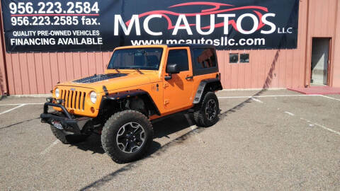 2012 Jeep Wrangler for sale at MC Autos LLC in Pharr TX