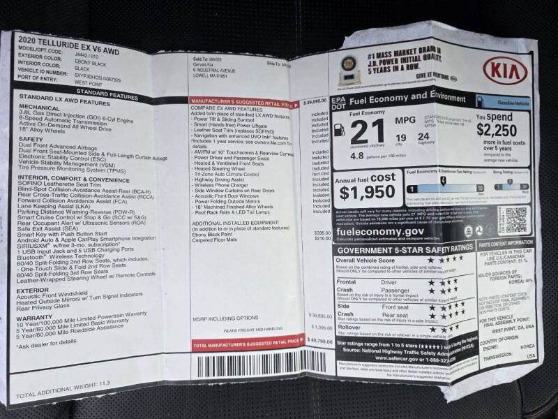 2020 Kia Telluride EX