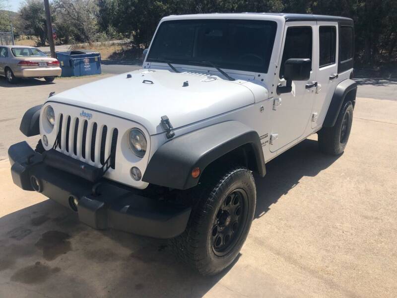 2016 Jeep Wrangler Unlimited for sale at Central Automotive in Kerrville TX