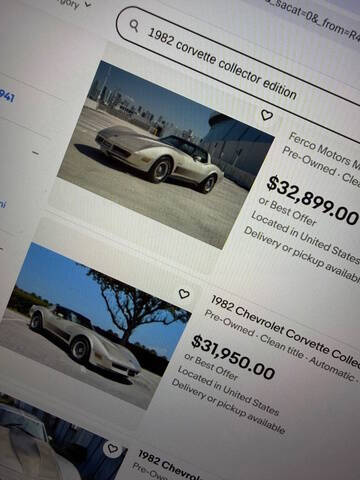 1982 Chevrolet Corvette Collector Edition
