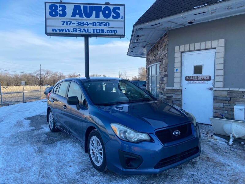 2012 Subaru Impreza for sale at 83 Autos LLC in York PA