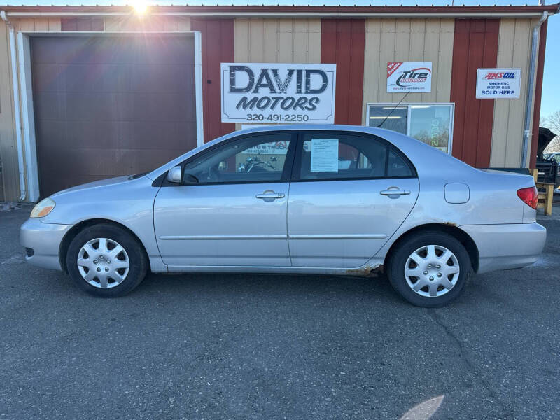 2005 Toyota Corolla for sale at DAVID MOTORS LLC in Grey Eagle MN