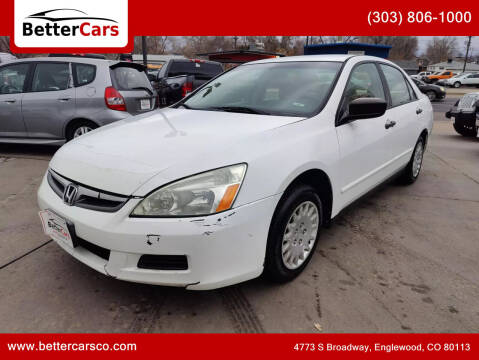 2007 Honda Accord for sale at Better Cars in Englewood CO