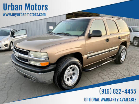 2003 Chevrolet Tahoe for sale at Urban Motors in Sacramento CA