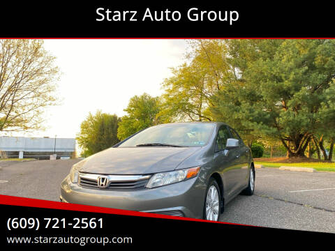 2012 Honda Civic for sale at Starz Auto Group in Delran NJ