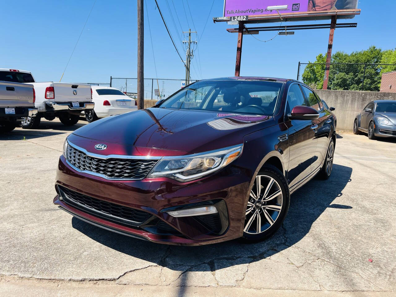Red (Burgundy) 2019 Kia Optima Sedan Front-Wheel Drive 6-Speed Automatic