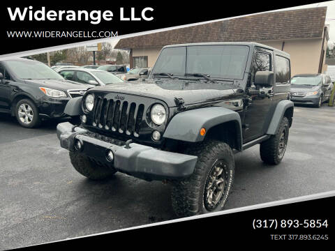 2016 Jeep Wrangler for sale at Widerange LLC in Greenwood IN