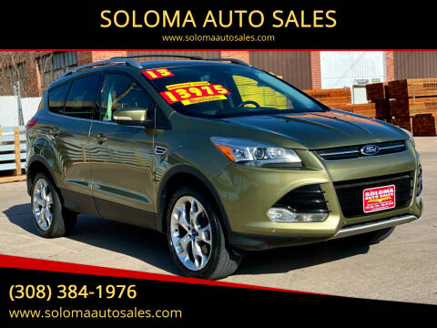 2013 Ford Escape for sale at SOLOMA AUTO SALES in Grand Island NE