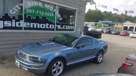2005 Ford Mustang for sale at CITY SIDE MOTORS in Auburn ME