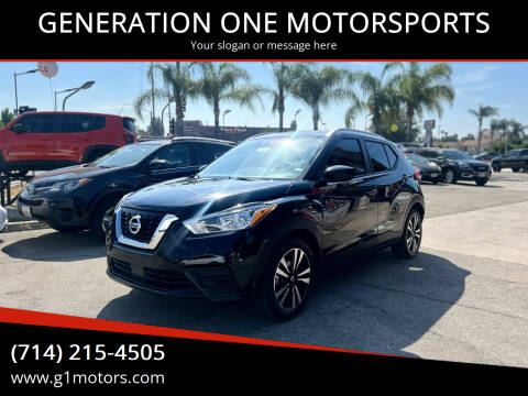 2020 Nissan Kicks for sale at GENERATION ONE MOTORSPORTS in La Habra CA