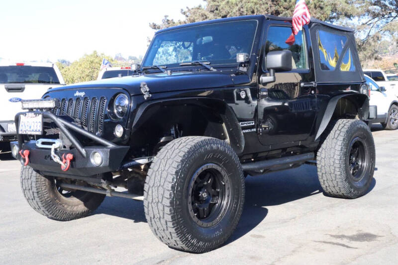 Used 2017 Jeep Wrangler Sport S with VIN 1C4AJWAG6HL505647 for sale in San Diego, CA