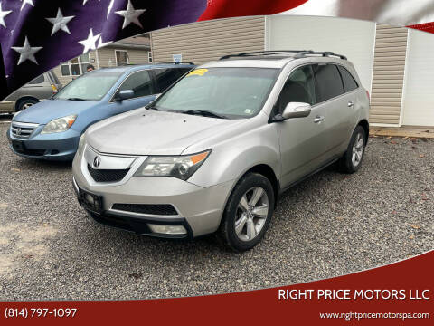 2011 Acura MDX for sale at Right Price Motors LLC in Cranberry PA