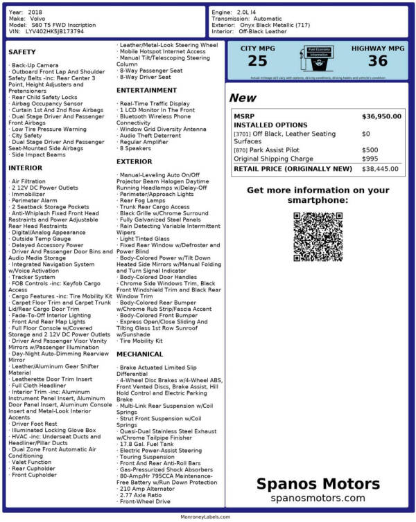 2018 Volvo S60 T5 Inscription