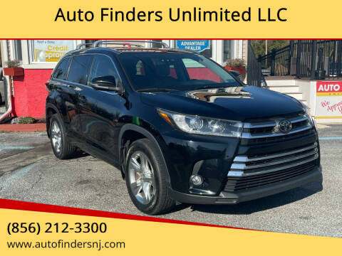2018 Toyota Highlander for sale at Auto Finders Unlimited LLC in Vineland NJ