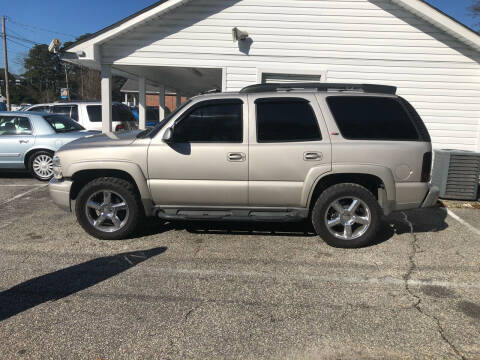 2003 Chevrolet Tahoe for sale at Greg Faulk Auto Sales Llc in Conway SC