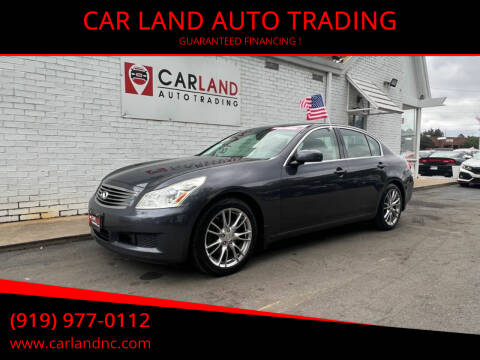 2007 Infiniti G35 for sale at CAR LAND  AUTO TRADING in Raleigh NC