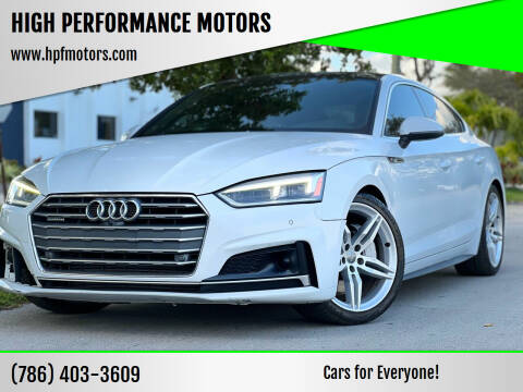2018 Audi A5 Sportback for sale at HIGH PERFORMANCE MOTORS in Hollywood FL