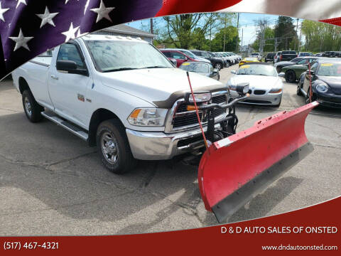 2012 RAM 2500 for sale at D & D Auto Sales Of Onsted in Onsted MI