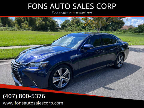 2016 Lexus GS 200t for sale at FONS AUTO SALES CORP in Orlando FL