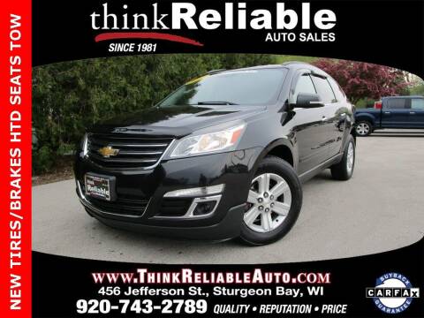 2013 Chevrolet Traverse for sale at RELIABLE AUTOMOBILE SALES, INC in Sturgeon Bay WI