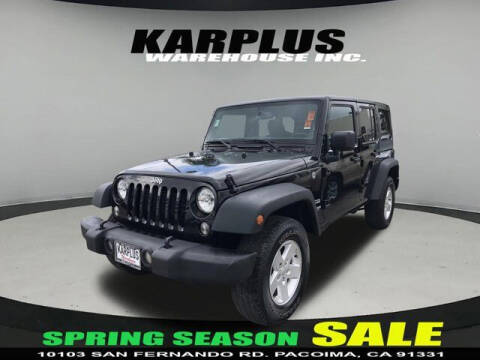 2018 Jeep Wrangler JK Unlimited for sale at Karplus Warehouse in Pacoima CA