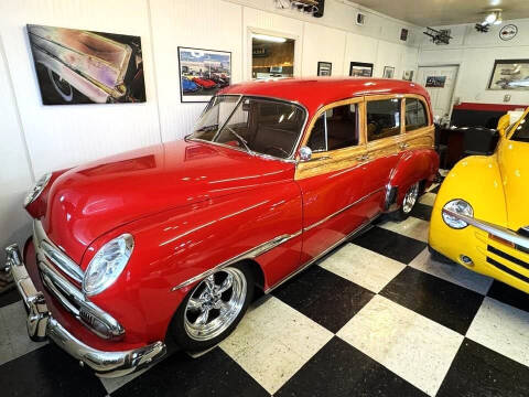 1951 Chevrolet Custom Woody Wagon Tin Woody for sale at AB Classics in Malone NY