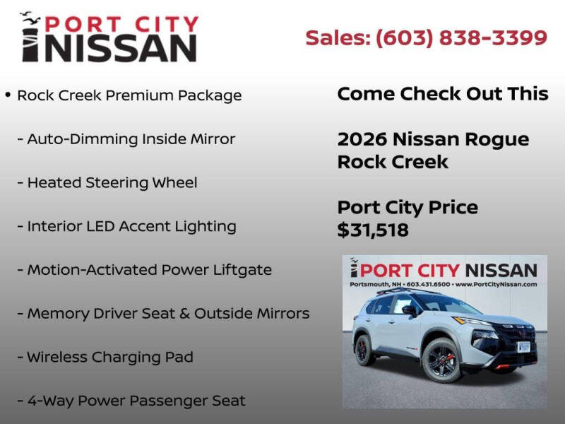 2026 Nissan Rogue Rock Creek