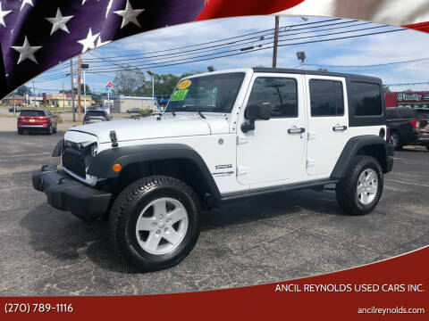 2018 Jeep Wrangler JK Unlimited for sale at Ancil Reynolds Used Cars Inc. in Campbellsville KY