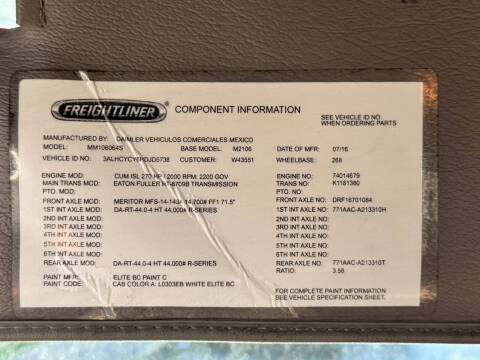 2017 Freightliner M2 106