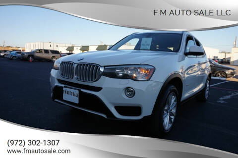 2015 BMW X3 for sale at F.M Auto Sale LLC in Dallas TX