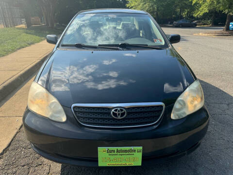 2007 Toyota Corolla for sale at Euro Automotive LLC in Falls Church VA