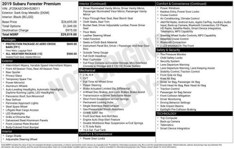 2019 Subaru Forester Premium