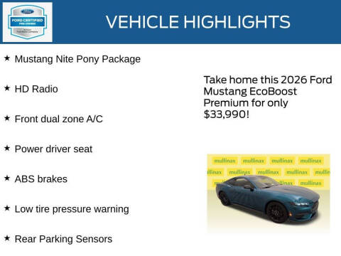 2026 Ford Mustang EcoBoost Premium
