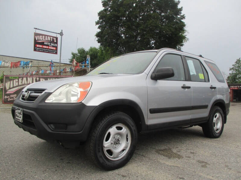 2002 Honda CR-V for sale at Vigeants Auto Sales Inc in Lowell MA