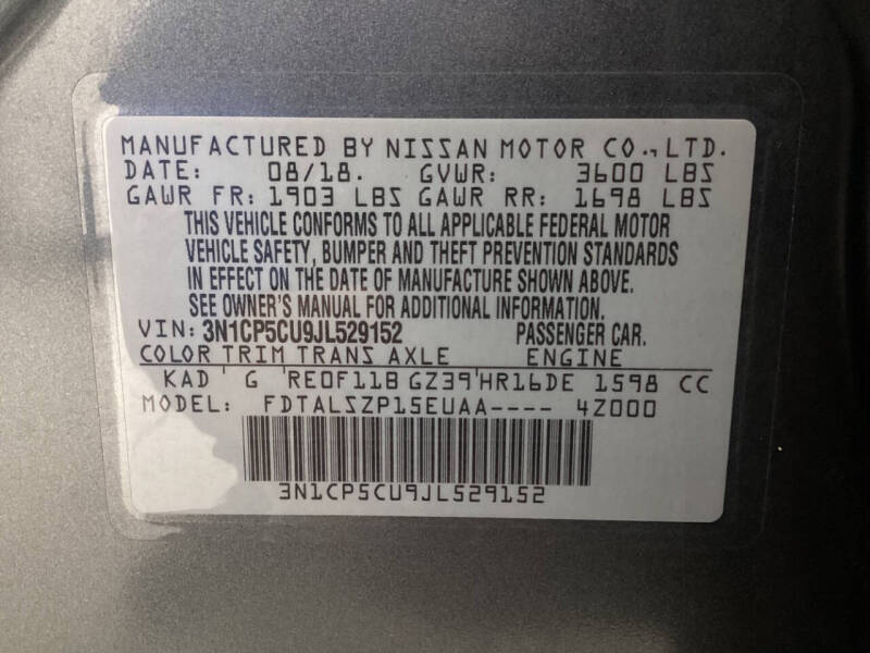 2018 Nissan Kicks SV