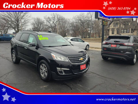 2016 Chevrolet Traverse for sale at Crocker Motors in Beloit WI