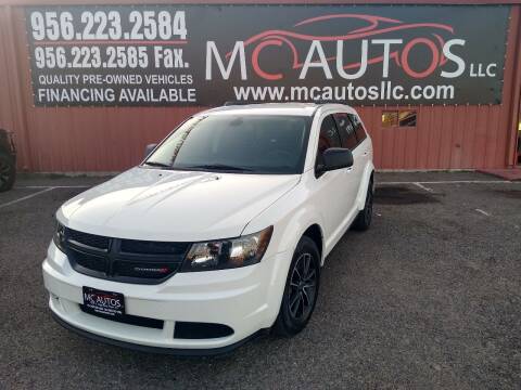 2018 Dodge Journey for sale at MC Autos LLC in Pharr TX