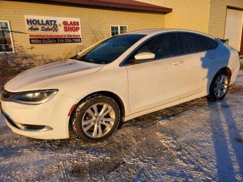 2015 Chrysler 200 for sale at Hollatz Auto Sales in Parkers Prairie MN