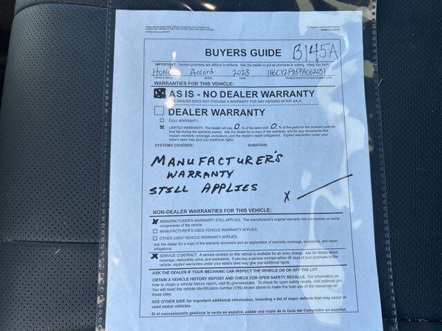 2023 Honda Accord Hybrid Touring