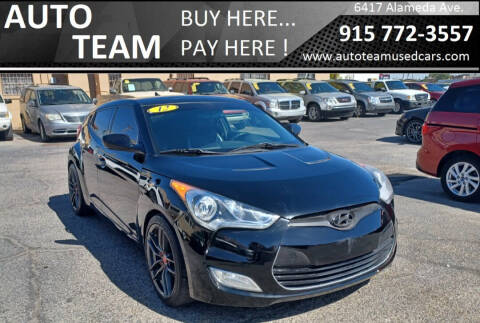 2012 Hyundai Veloster for sale at AUTO TEAM in El Paso TX