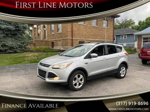 2014 Ford Escape for sale at First Line Motors in Brownsburg IN