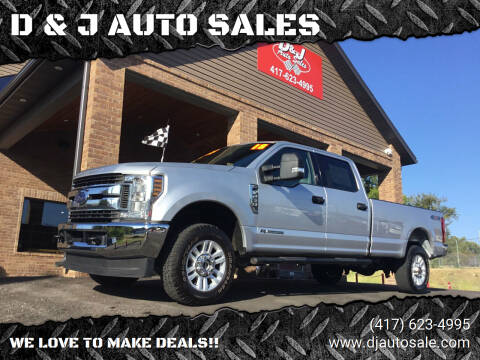2018 Ford F-250 Super Duty for sale at D & J AUTO SALES in Joplin MO