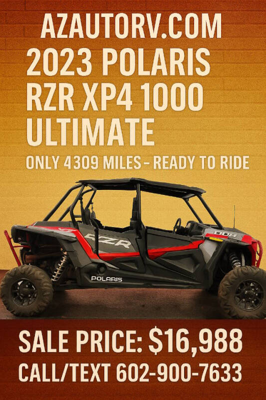 2023 Polaris RZR XP 4 1000 Ultimate