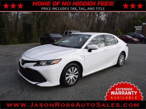 2019 Toyota Camry Hybrid for sale at Jason Ross Auto Sales in Burlington NC