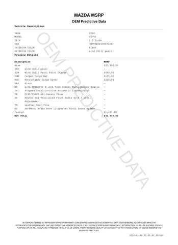 2026 Mazda CX-50 2.5 Turbo