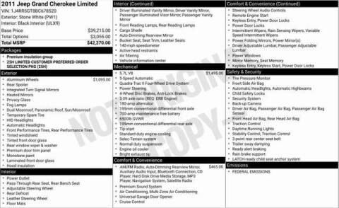 2011 Jeep Grand Cherokee Limited